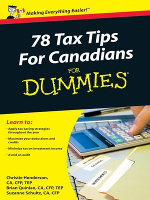 cover image of 78 Tax Tips For Canadians For Dummies